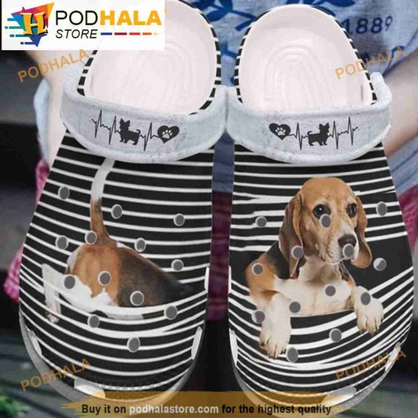 Funny Beagle Life Love Lifes Dog Crocband 3D Crocs