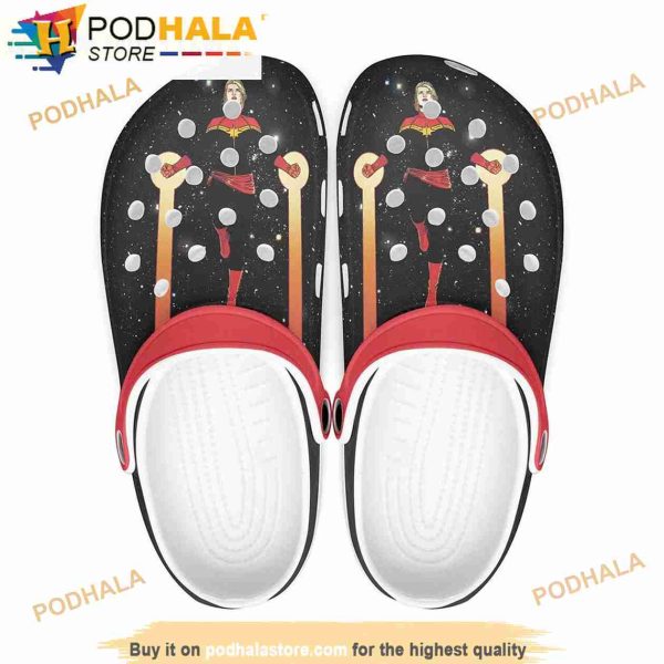 Funny Captain Marvel Avengers Crocband 3D Crocs