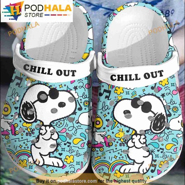 Funny Child Out Snoopy Crocband 3D Crocs