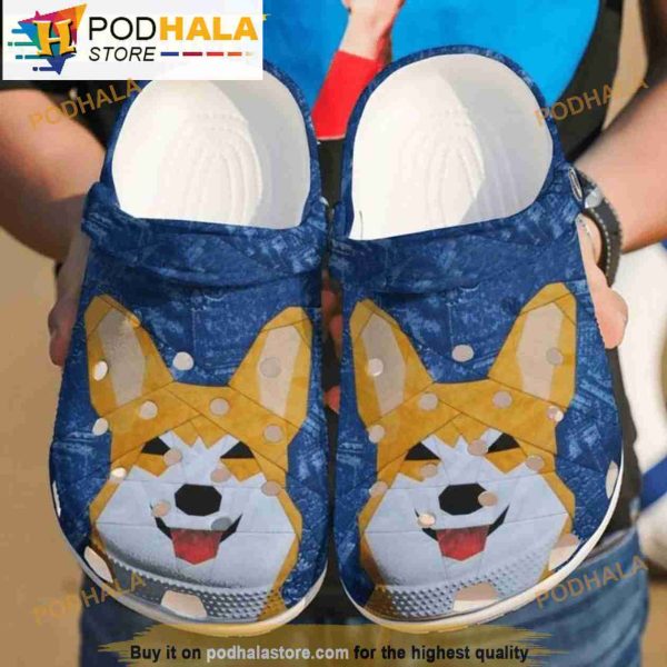 Funny Corgi Dog Crocband 3D Crocs
