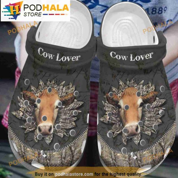 Funny Cow Lover Crocband 3D Crocs