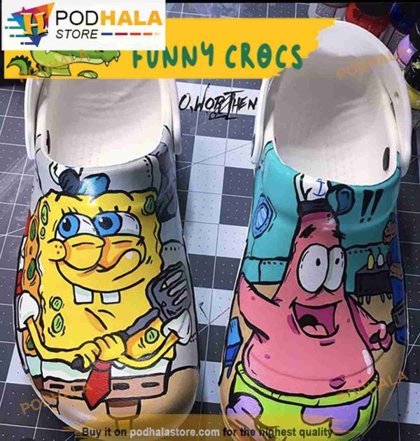 Funny Crocband 3D Crocs Spongebob Gifts