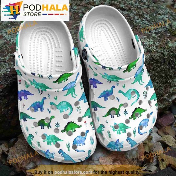 Funny Dinosaur Jurassic Park Crocband 3D Crocs Slippers