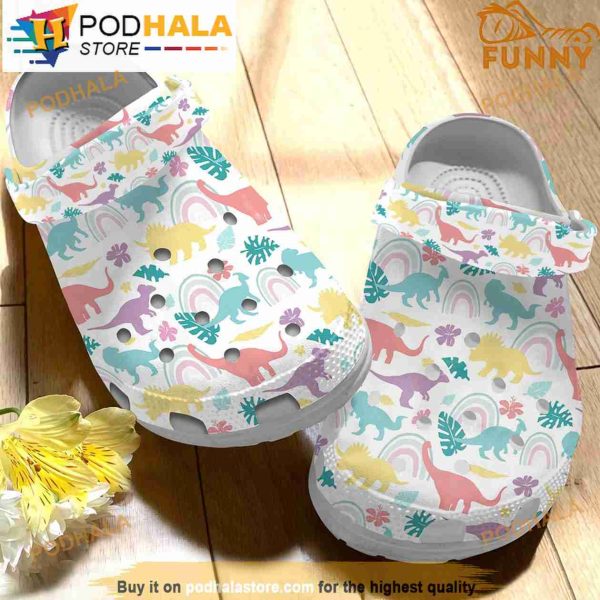 Funny Dinosaur Patterns Crocband 3D Crocs