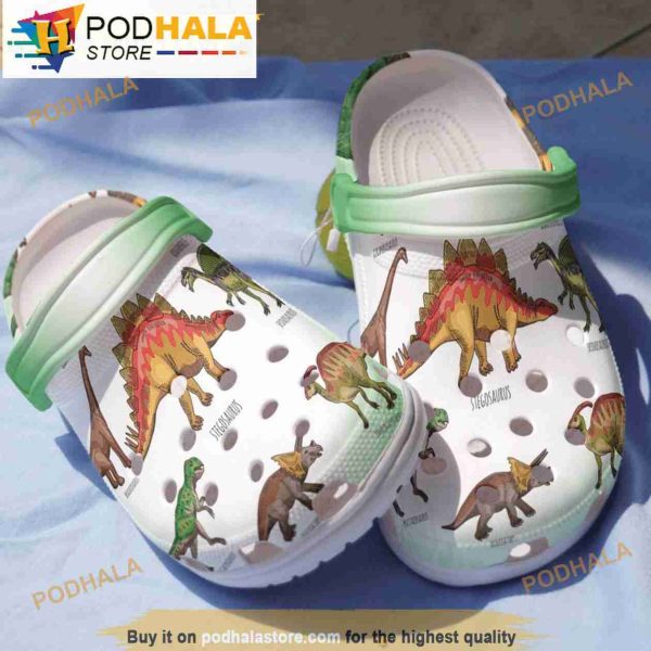 Funny Dinosaurs Jurassic Crocband 3D Crocs Slippers