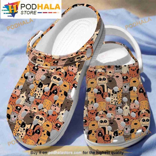 Funny Dogs Classic Crocband 3D Crocs