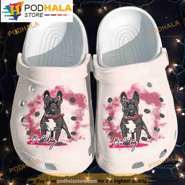 Funny French Bulldog Dog In Crocband 3D Crocs