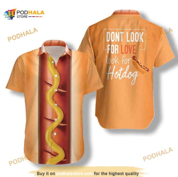 Funny Halloween Hot Dog Halloween Hawaiian Shirt, Halloween Gifts Ideas