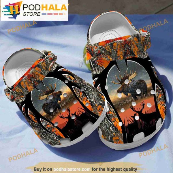 Funny Hunting Crocband 3D Crocs For Men