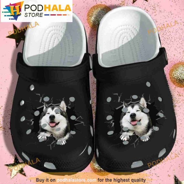 Funny Husky Dog Crocband 3D Crocs