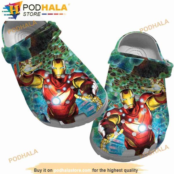 Funny Iron Man Avengers Crocband 3D Crocs Slippers