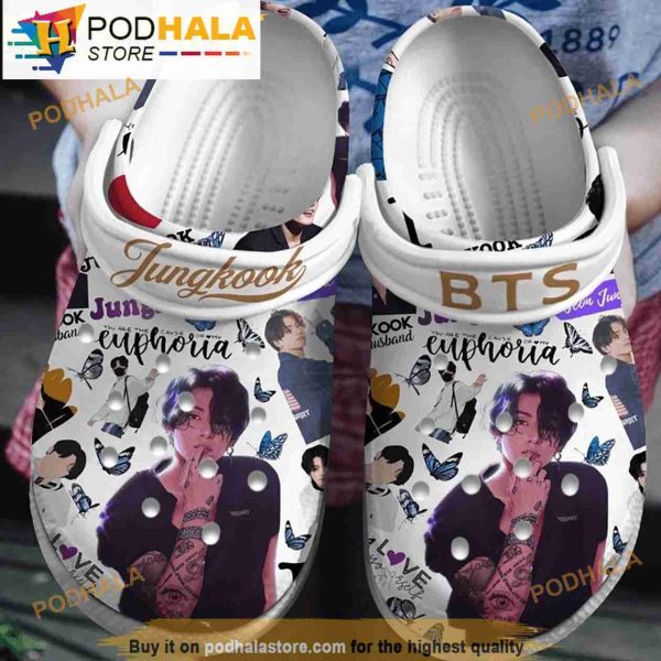 Funny Jungkook Bts Gifts Crocband 3D Crocs