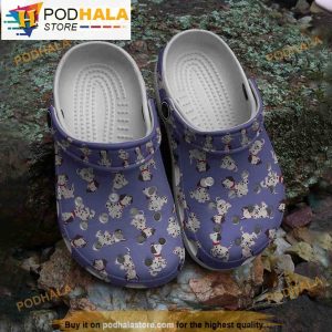 Funny Light Purple Dalmatian Dog 3D Crocs Crocband