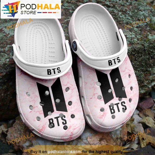 Funny Logo Bts Pink 3D Crocs Crocband