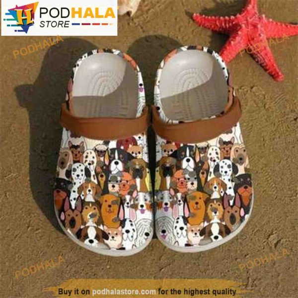 Funny Love Dogs Pattern 3D Crocs Crocband