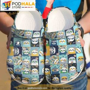Funny Lovely Cute Sloth 3D Crocs Crocband