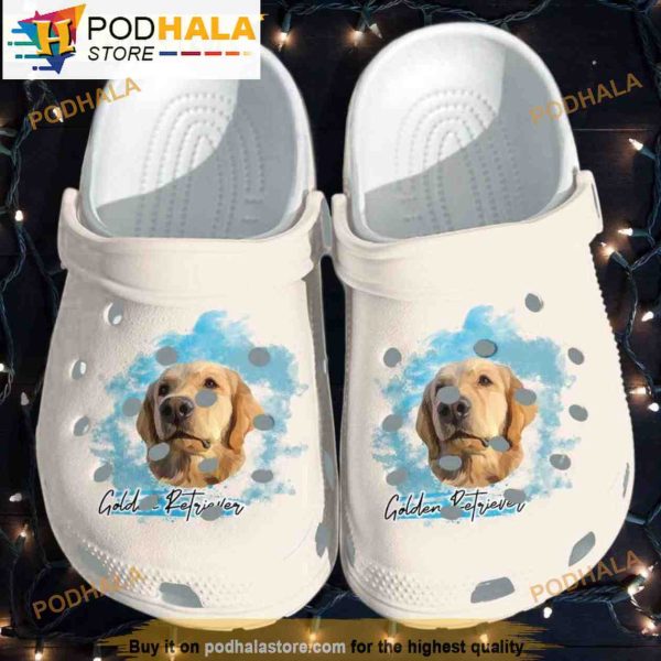 Funny Lover Golden Retriever Dog 3D Crocs Crocband
