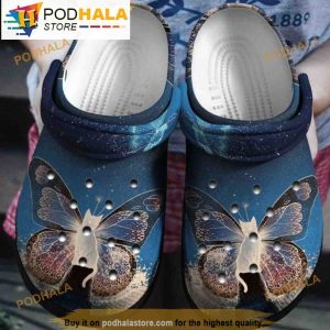 Funny M Butterfly 3D Crocs Crocband