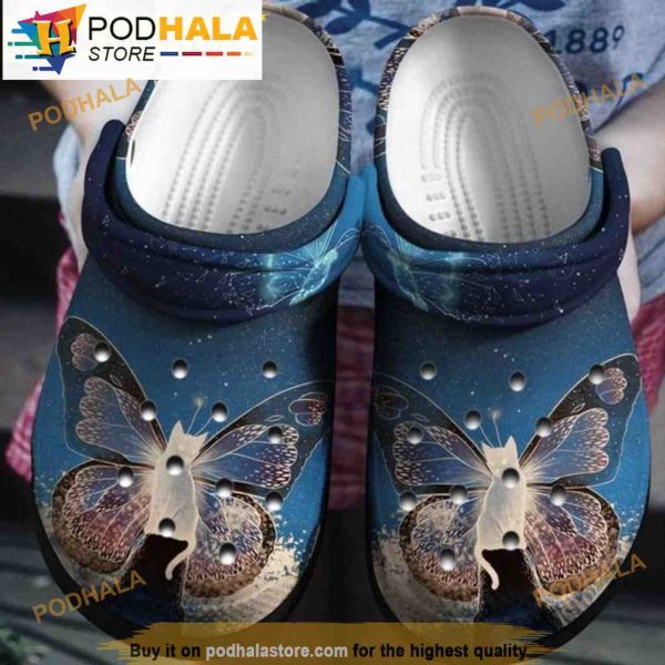 Funny M Butterfly 3D Crocs Crocband