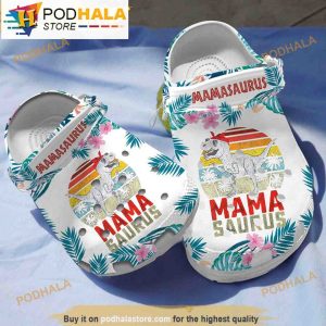 Funny Mamasaurus T Rex 3D Crocs Crocband Clog Shoes