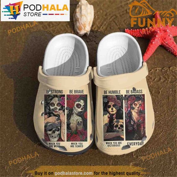 Funny Mexican Sugar Skull 3D Crocs Crocband