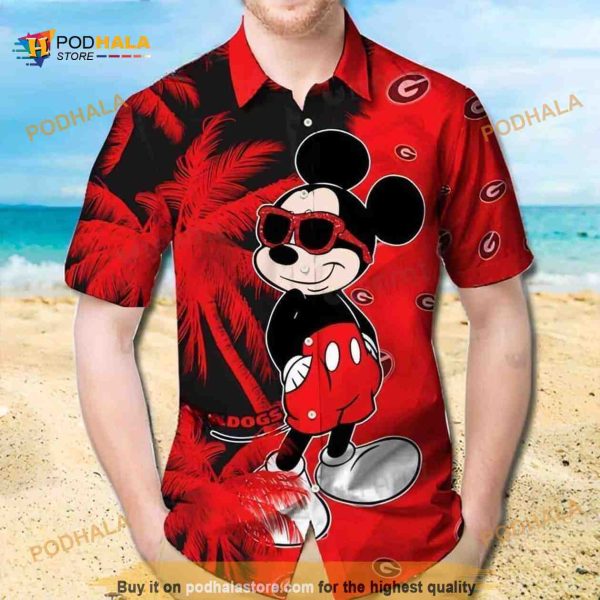 Funny Mickey Georgia Bulldogs UGA Hawaiian Shirt