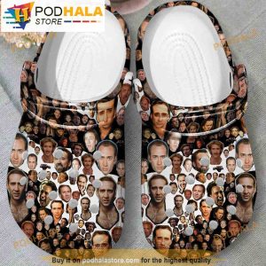 Funny Nicolas Cage 3D Crocs Crocband Clog Shoes