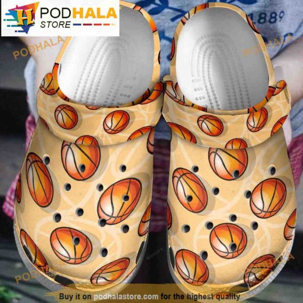 Funny Orange Basketball 3D Funny Crocs Crocband