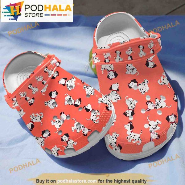 Funny Orange Dalmatian Dog 3D Funny Crocs Crocband