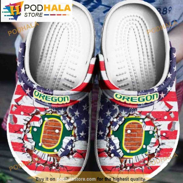 Funny Oregon Ducks Football Ncaa 3D Funny Crocs Crocband