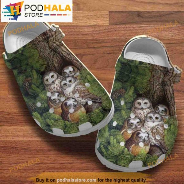 Funny Owl Family 3D Funny Crocs Crocband