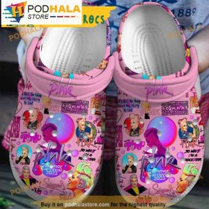 Funny Pattern Pink P!Nk 3D Funny Crocs Crocband