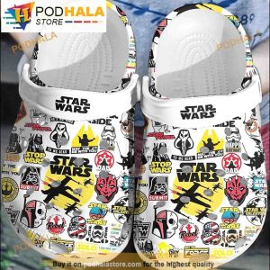 Funny Pattern Star Wars 3D Funny Crocs Crocband Clog Shoes