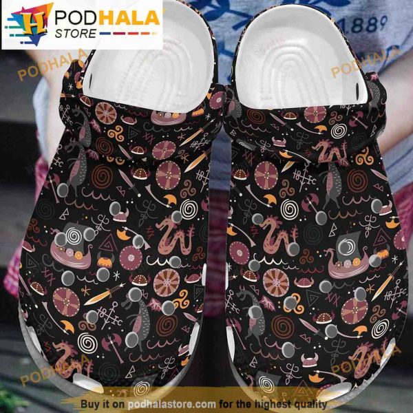 Funny Pattern Viking 3D Funny Crocs Crocband