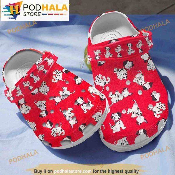 Funny Red Dalmatian Dog 3D Funny Crocs Crocband