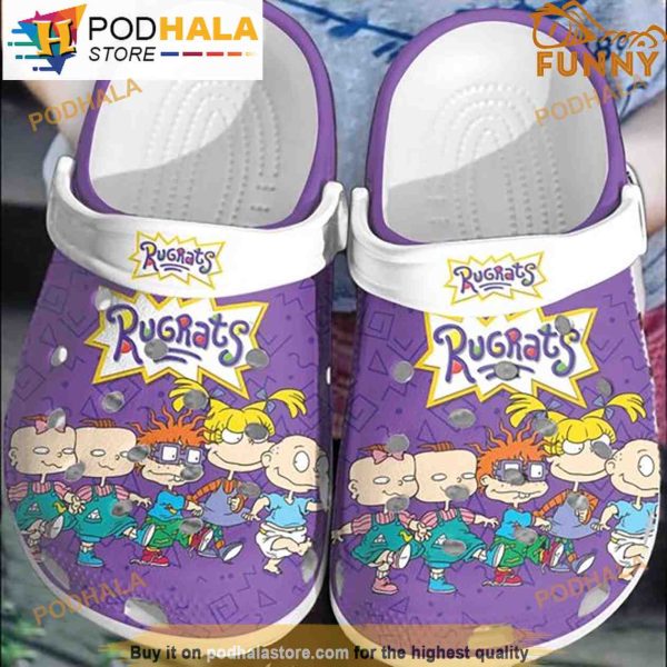 Funny Rugrats Purple 3D Funny Crocs Crocband