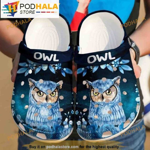 Funny Snowy Owl 3D Funny Crocs Crocband