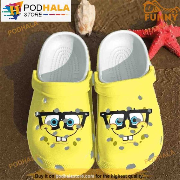 Funny Spongebob Glasses 3D Funny Crocs Crocband