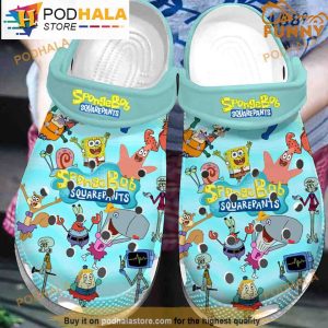 Funny Spongebob Squarepants Pattern 3D Funny Crocs Crocband