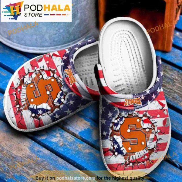 Funny Syracuse Orange Football Ncaa 3D Funny Crocs Crocband