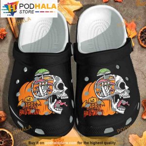 Funny Tattoo Pumpkin Skull 3D Funny Crocs Crocband