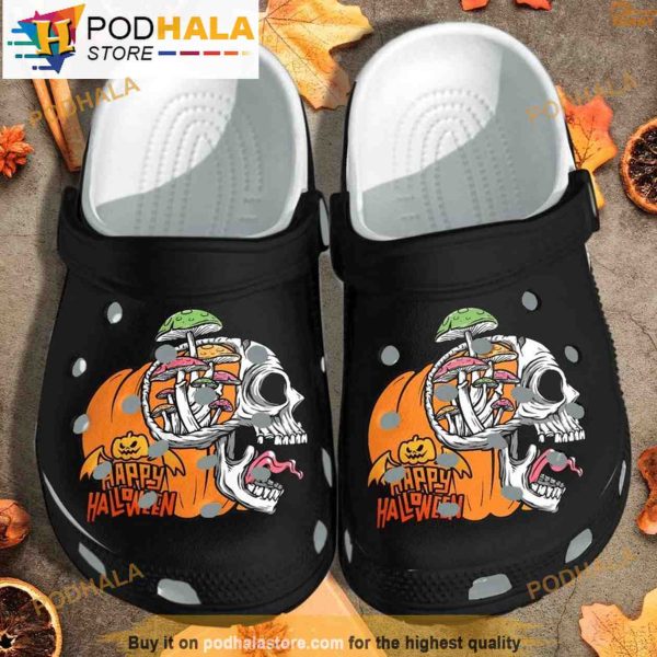 Funny Tattoo Pumpkin Skull 3D Funny Crocs Crocband