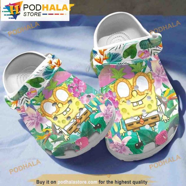 Funny Tropical Spongebob 3D Funny Crocs Crocband