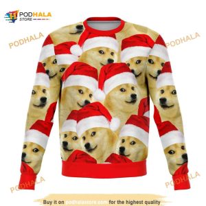 Funny Ugly Sweater 3D Christmas Corgi Dog Meme Funny, Xmas Gifts