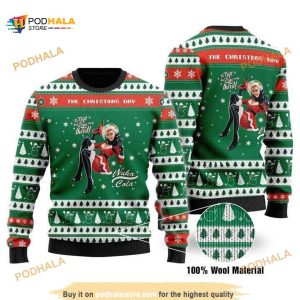 Funny Ugly Sweater 3D Christmas Girl The Gift That Zaps Away Thirst, Xmas Gifts