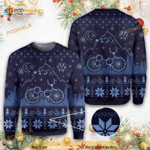 Funny Ugly Sweater 3D Christmas LSD Bicycle, Xmas Gifts