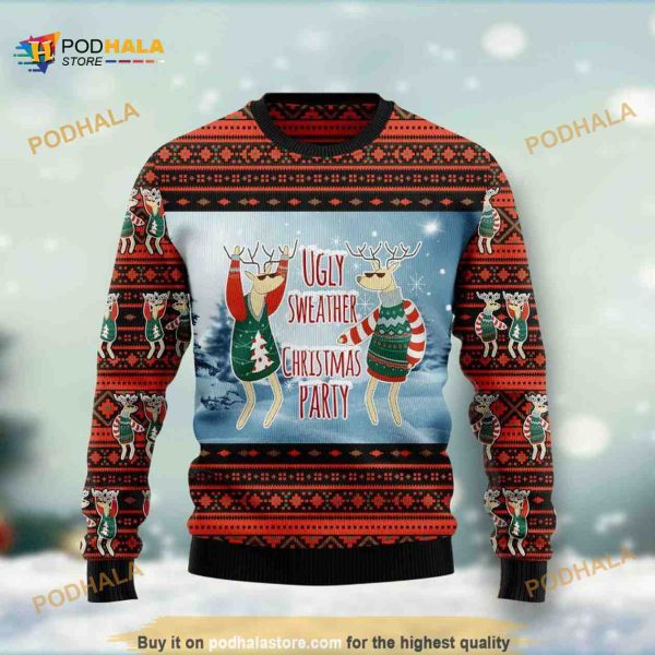 Funny Ugly Sweater 3D Christmas Party, Xmas Gifts