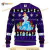 Funny Ugly Sweater 3D Xmas Cinderella Purple, Xmas Gifts