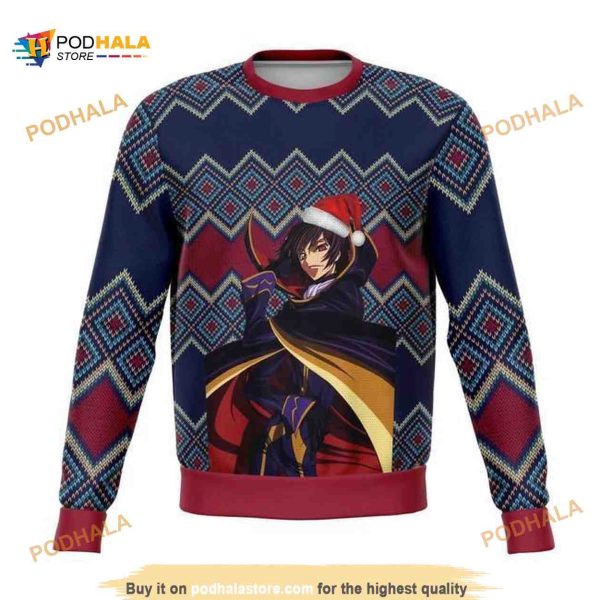 Funny Ugly Sweater 3D Xmas Code Geass, Xmas Gifts
