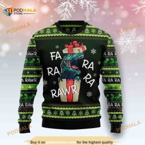 Funny Ugly Sweater 3D Xmas Dinosaur Gift Farararawr, Xmas Gifts